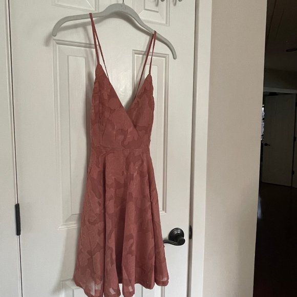 New Lulus Days of Beauty Vintage Rose Burnout Floral Skater Dress Size XS P3 - Picture 2 of 11